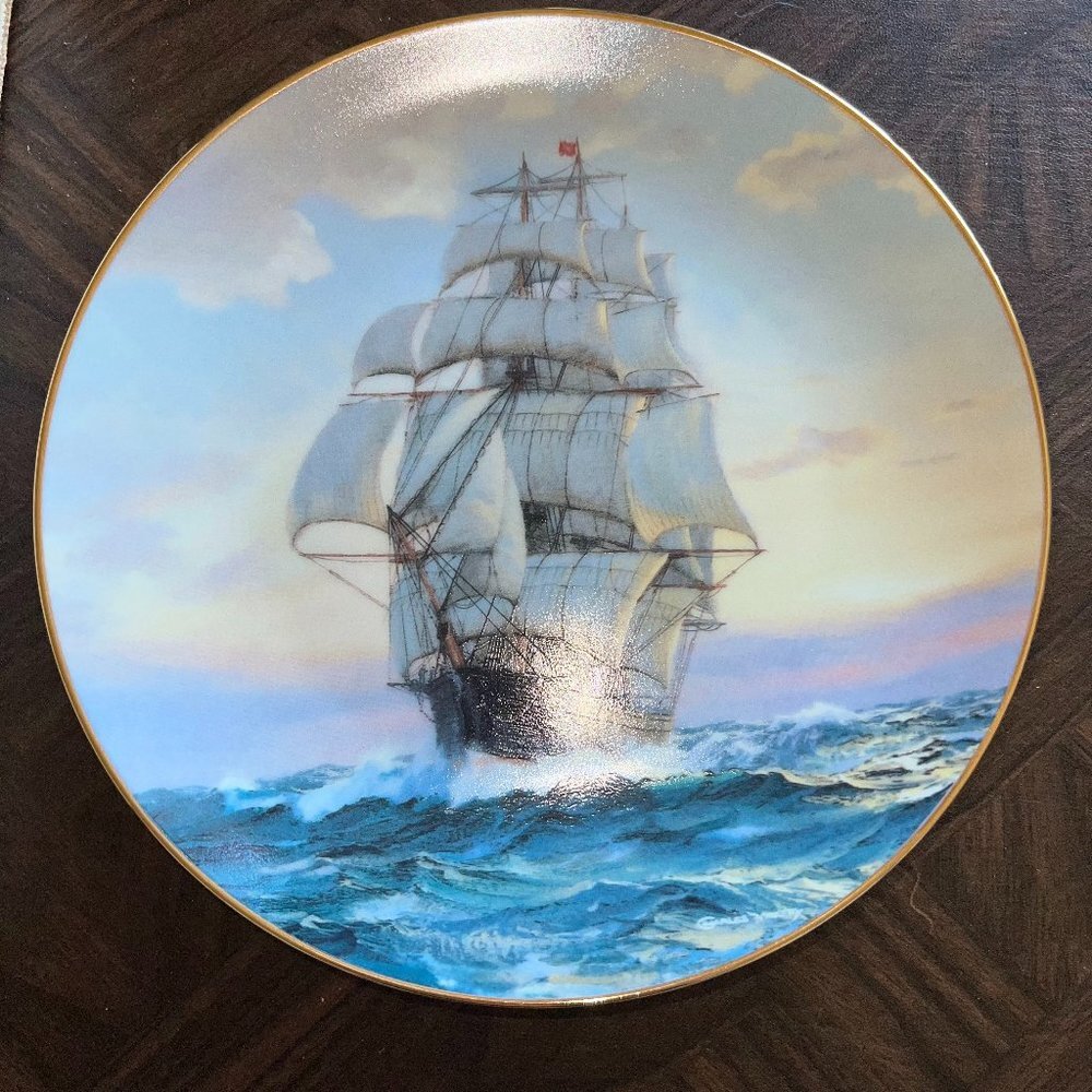 1990 Bradex Charles Vickery Young America Homeward Bound Collector Plate